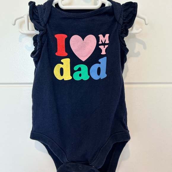 GAP Other - Baby GAP Navy 'I ♥ My Dad' One-Piece Bodysuit